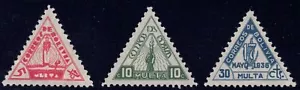 1938 Bolivia SC# J7-J9 - Symbol of Youth - Postage Due Stamps - M-H - Picture 1 of 2