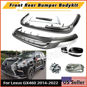 For Lexus GX460 14-22 Body Kit Front Bumper Splitter& Rear Diffuser Mirror Cover - Picture 1 of 13