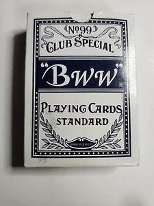 No. 99 cartas de póker Club Special "BWW" calidad casino negras - Imagen 1 de 2