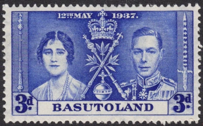 1937 Basutoland SC# 17 - Coronation Issue - M-H - Image 1 of 2