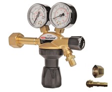 GCE Druckminderer Argon CO2 200 bar Druckregler Manometer MAG WIG +Tülle/Mutter