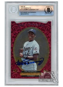 Vladimir Guerrero 1995 Upper Deck SP Top Prospects Autograph Card #7 BAS