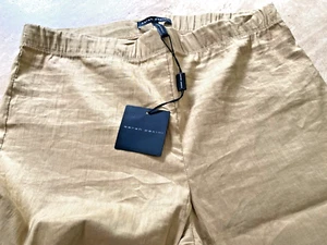 BNWT Sarah Pacini Stunning Beige Jeggings Size 2 Linen & Elastane - Picture 1 of 3