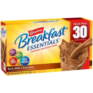 Carnation Breakfast Essentials Nutritional Powder Drink Mix, Schokolade 30 Ct. - Bild 1 von 12