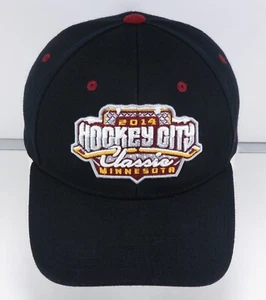 Hockey City Classic Minnesota 2014 Hat cap black M-L stretch fit Zephyr - Picture 1 of 6