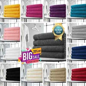 4 Pieces Egyptian Cotton Towels Large Bath Sheet Super Soft Towel Bale Set - Picture 1 of 37