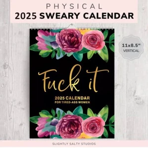 Calendario colgante 2025 para mujeres con culo cansado, planificador 2025 para mujeres con culo cansado - Imagen 1 de 4