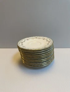 Vintage 1990 Royal Doulton "Candice" H5142 Soucers (ohne Tassen) 6" 11er Set - Bild 1 von 11