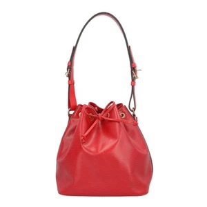 Louis Vuitton Epi Petit Noe Shoulder Bag Leather M44107 Red R253 - Picture 1 of 10