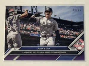 9/25* Juan Soto 2024 Topps Now Purple 2 HR Include Go Ahead Winner To Sweep #254 - Bild 1 von 3