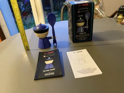Alessi mr Chin coquetier salière cuillère. Giovannoni Takeda vintage cuisine - Photo 1/4