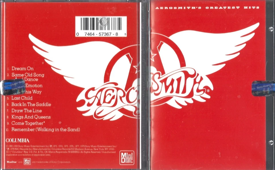 AEROSMITH - GREATEST HITS - Like New  MINIDISC - RARE — 第 1/1 张图片