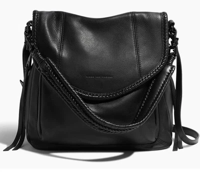 Aimee Kestenberg All For Love Leather Zip Top Convertible Shoulder Bag Black-EUC - Image 1 of 4