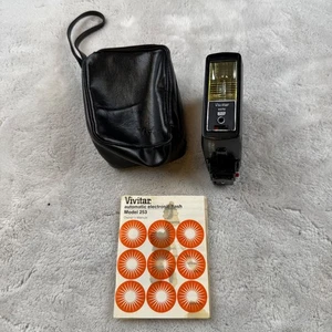 Vivitar Auto Electronic Flash Model 253 Camera Photography with Case Manual - Picture 1 of 7