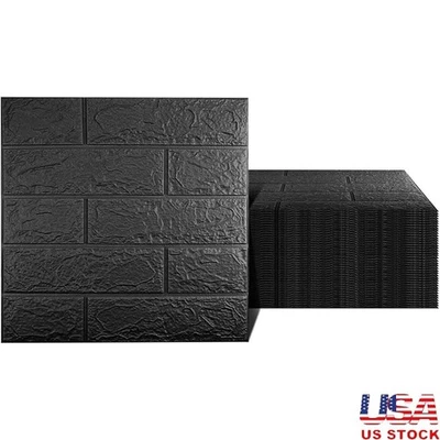 3D Wall Panels Peel & Stick Foam Design Easy Install Waterproof Soft Foam New - Image 1 of 4