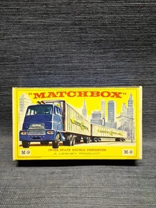 Matchbox Lesney 1962 M-9 Inter State Double Freighter In Original Box- Minty - Picture 1 of 8