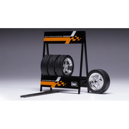 SET 4 WHEELS PENTA CHROME 1 18 Ixo Model Art.Vari Modellino Nuovo