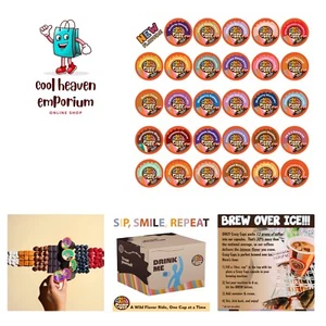 Flavored Coffee Pods Variety Pack, Medium Roast, Single Serve in Recyclable f... - Picture 1 of 8