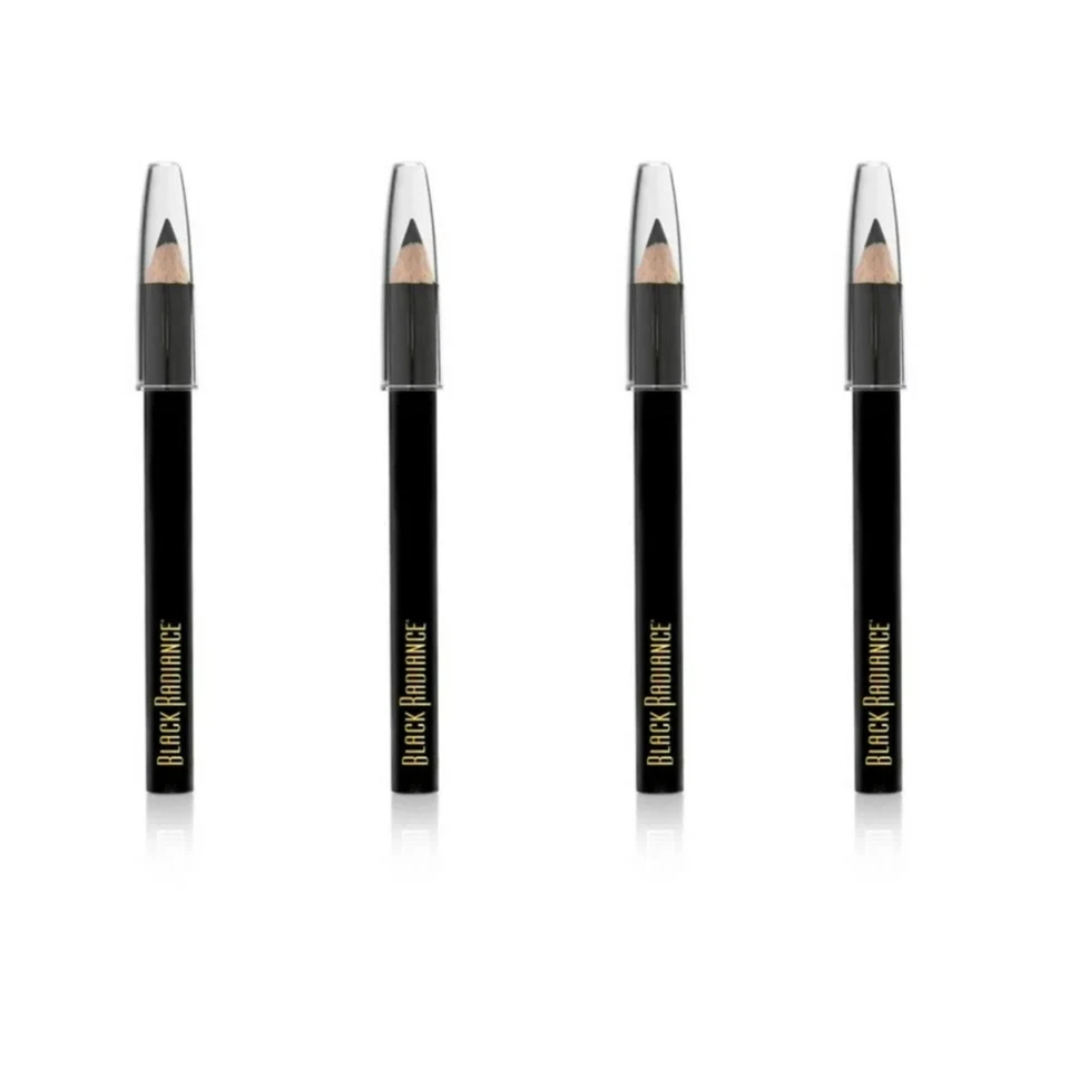 (4 Pencils) Black Radiance Twin Pack Eyeliner Pencil Crayon 6503 Truly Black NIB - Image 1 of 1