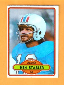 Ken Stabler Houston Oilers 1980 Topps #65 Salón de la fama Foley Alabama Crimson Tide - Imagen 1 de 2