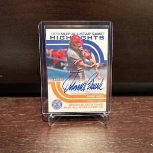2022 Topps Heritage 1973 All-Star Highlights Johnny Bench Autograph /99 #ASGH-JB - Picture 1 of 2