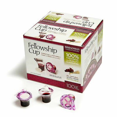 Broadman Church Pre-filled Communion Fellowship Cup - Pack Of 100 • 21.50$