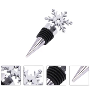 4 Pcs Stainless Steel Snow Wine Snowflake Stopper Drink Bottle Stoppers - Picture 1 of 12