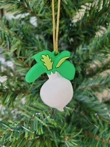 Animal Crossing Turnip Christmas Ornament Video Game Holiday Decor w/ Gold Cord - Picture 1 of 2