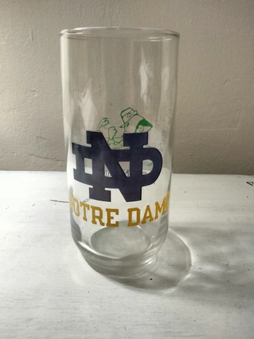 EUC Single Notre Dame Fighting Irish 16oz Drinking Glass Cover
