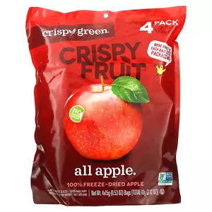 Crispy Fruit, All Apple, 4 Pack, 0.53 oz (15 g) Each - Picture 1 of 2