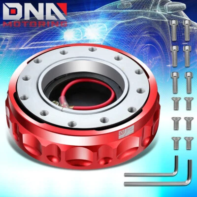 Adaptador de cubo de liberação rápida volante de alumínio 6 parafusos J2 Engineering vermelho - Imagem 1 de 4