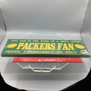 Green Bay Packers 5”x 16” Packers Fan Sign, Sealed, Wood 45 - Picture 1 of 5