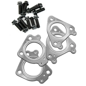 Duramax Up Pipe Install Kit Max-Flow Bolts and Gaskets 2001-2016 6.6L - Foto 1 di 5