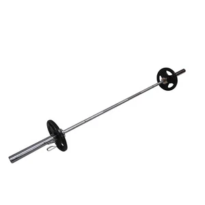 220cm Olympic Barbell Bar Weight Set - 5kg x 2 Weight Plate Free Spring Collars - Picture 1 of 7