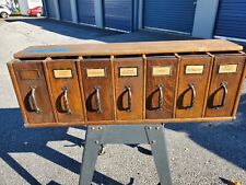 Rare Globe-Wernicke  41.5" Vertical 7 Drawer Office File Section