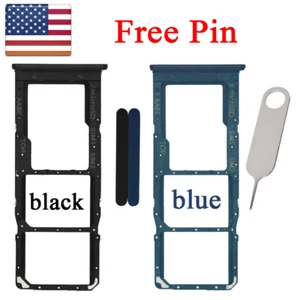 OEM SIM Card Tray Holder Slot microSD + Pin For Samsung Galaxy A12 SM-A125 - Zdjęcie 1 z 8