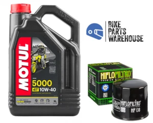 KAWASAKI Z900 2017 2018 2019 2020 Hi-Flo Oil Filter Semi-Synthetic MOTUL Oil - Picture 1 of 1