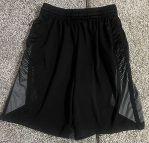 Tek Gear Boys Basketball Athletic Shorts Size M Small 8 Black Elastic Stretch - Picture 1 of 3