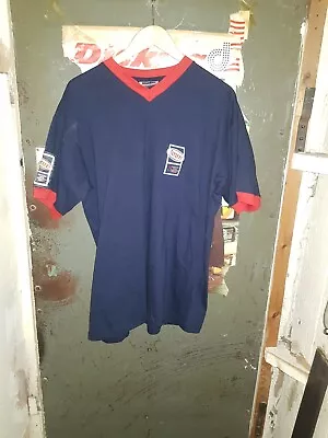 *Vintage Tetley's Bitter England Tee T Shirt  XL Navy Man Cave Bar 90's VGC* - Image 1 of 4