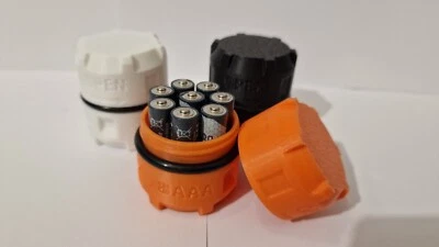 AAA Battery Holder Box Container AAA X8 Case Storage Rugged & Portable - Image 1 of 4