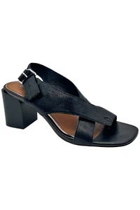 Donald Pliner Women's Pasha Leather Slingback Sandal Black - Picture 1 of 3