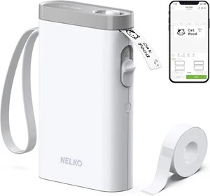 Nelko Label Maker Machine with Tape, P21 Bluetooth Label Printer, Wireless Mini - Picture 1 of 7