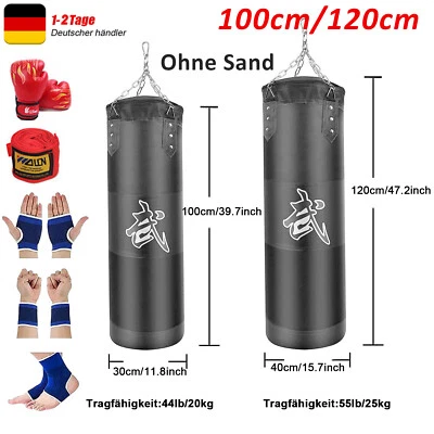 Boxsack Set 20/25kg Boxhandschuhen Gefüllt Punching Training Bag mit Handschuhe - Bild 1 von 4