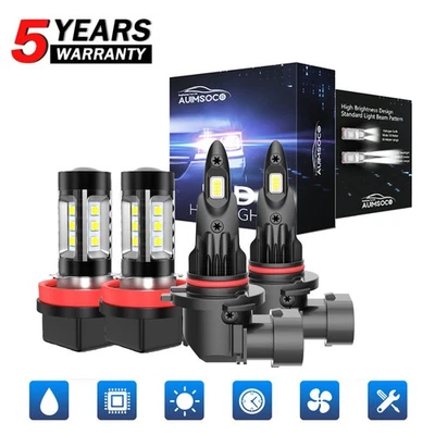 Faro LED alto/bajo bombilla antiniebla Plug & Play para Fiat 500 500L 500X 2012-2018 8000LM Foto 1 de 4