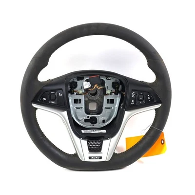 Volante de gamuza negro ébano Camaro SS 12-15 puntada de piedra OEM USADO 22925461 Foto 1 de 4