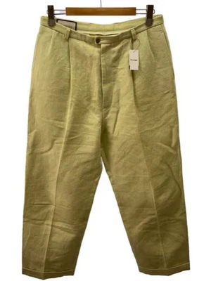 Calça reta GUCCI/tamanho 50/algodão/amarelo/branco/cor sólida/591056 - Imagem 1 de 4