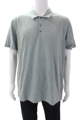 Camisa Polo Informal Theory Para Hombres Algodón Manga Corta Abotonada Verde Salvia Talla XL Foto 1 de 4