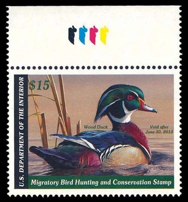 RW79 — 2012 Wood duck, Superb 98 NH, PSE Certificate - Image 1 of 2