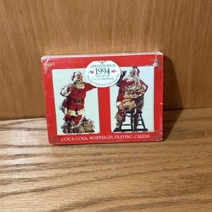 Coca Cola 1994 Limited Edition Playing Cards Collectible Tin 2 Decks (7C) - Picture 1 of 6