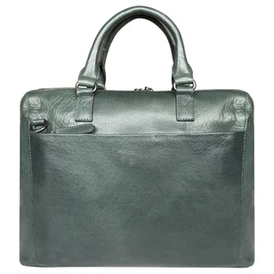 Borsa messenger in pelle per uomo - valigetta in pelle pieno fiore - borsa per laptop... - Foto 1 di 6